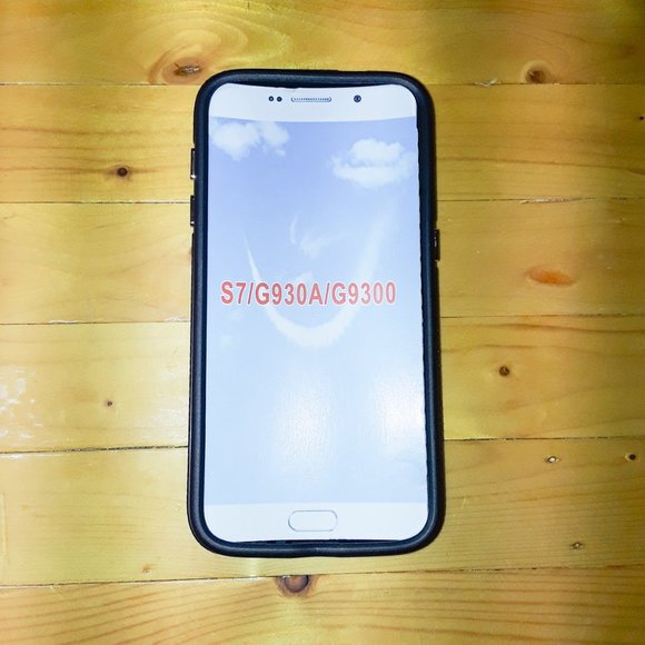 Black Textured Samsung Galaxy S7 Protective Hybrid Phone Case - Picture 5 of 5